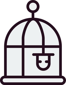 Bird Cage Vector Icon