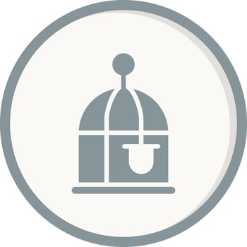 Bird Cage Vector Icon