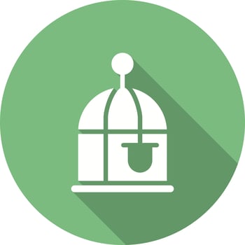Bird Cage Vector Icon
