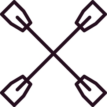 Oars Vector Icon