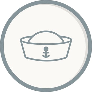 Sailor Cap Vector Icon