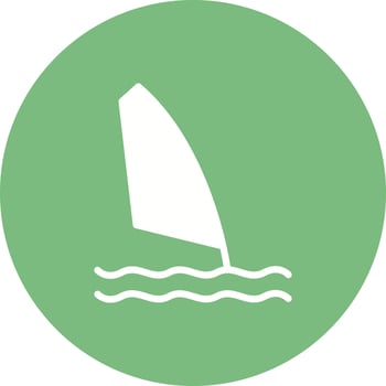 Windsurf Vector Icon