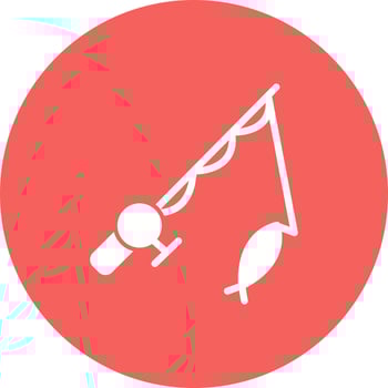 Fishing Rod Vector Icon