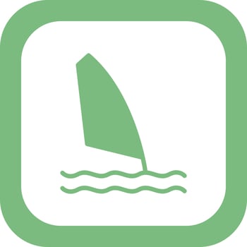Windsurf Vector Icon