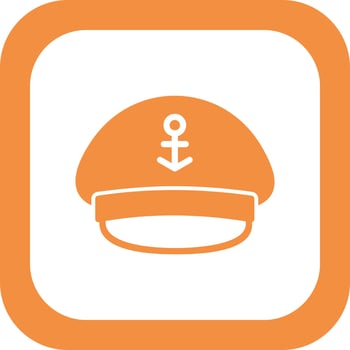 Captain Cap Vector Icon