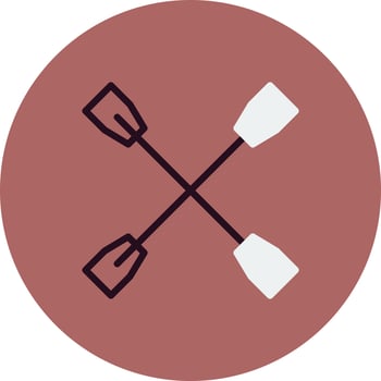 Oars Vector Icon