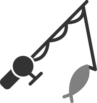 Fishing Rod Vector Icon
