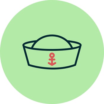 Sailor Cap Vector Icon