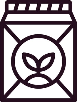 Seed Bag Vector Icon