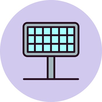 Solar Panel Vector Icon