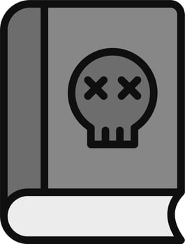 Poisonous book Vector Icon