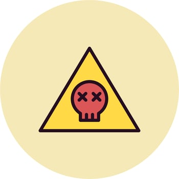 Poisonous Sign Vector Icon