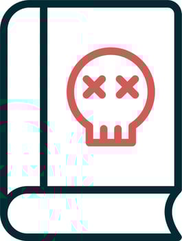 Poisonous book Vector Icon