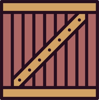 Wooden Box Vector Icon