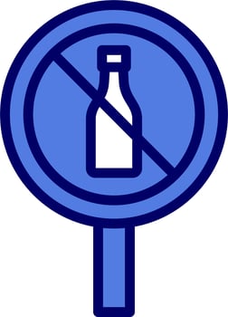 No Alcohol Vector Icon
