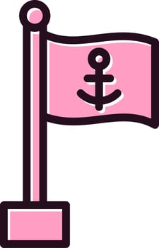 Sea Flag Vector Icon