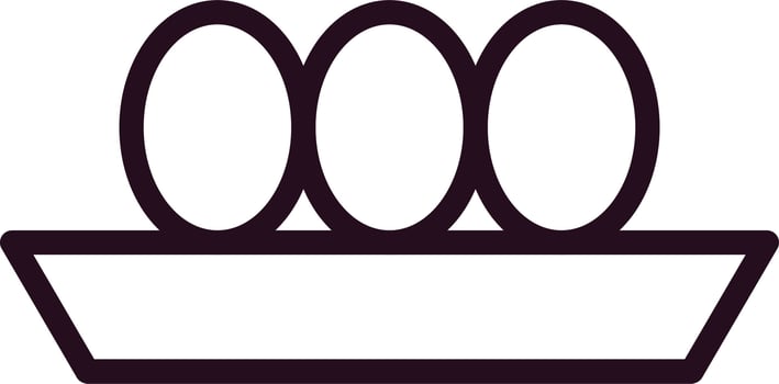 Egg Tray icon vector