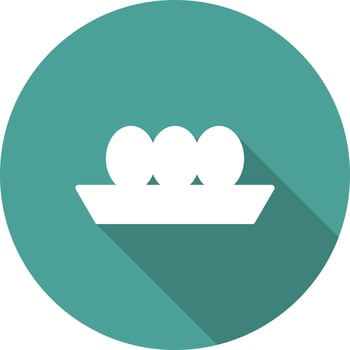 Egg Tray icon vector
