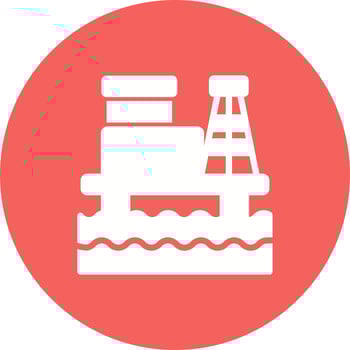 Oil Rig Vector Icon