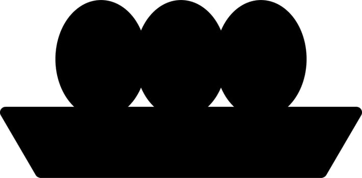 Egg Tray icon vector