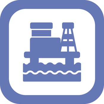 Oil Rig Vector Icon