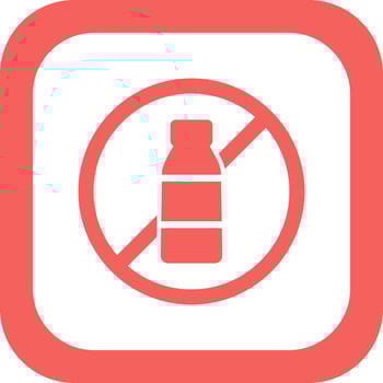 No Plastic Vector Icon