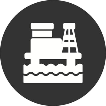 Oil Rig Vector Icon