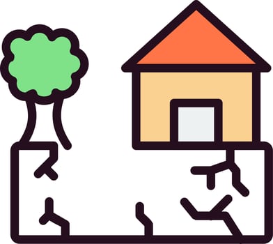 Earthquake Vector Icon