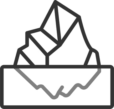 Iceberg Vector Icon