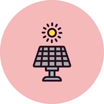 Solar Energy Vector Icon