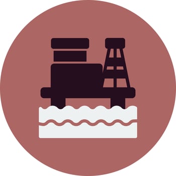 Oil Rig Vector Icon