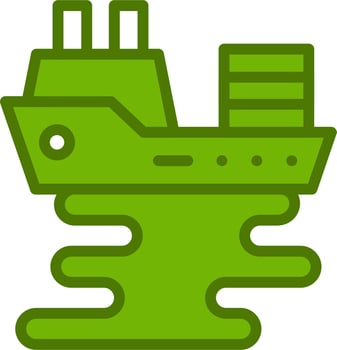 Oil Spill Vector Icon