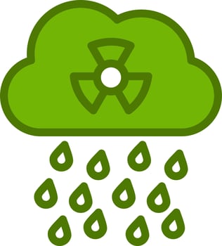 Acid Rain Vector Icon