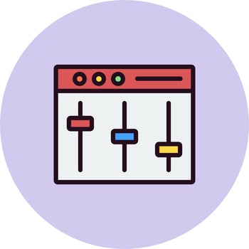 Dj Mixer Vector Icon