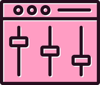 Dj Mixer Vector Icon