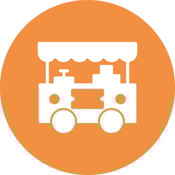 Food Stand Vector Icon