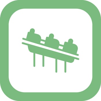 Roller Coaster Vector Icon