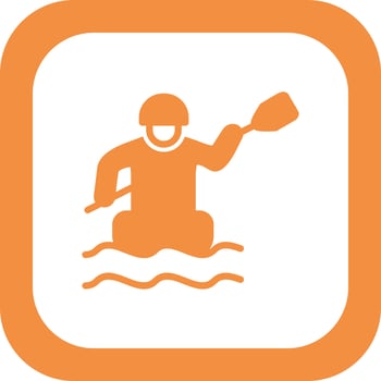 Rafting Vector Icon