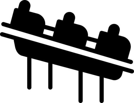 Roller Coaster Vector Icon