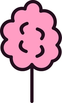Cotton Candy Vector Icon