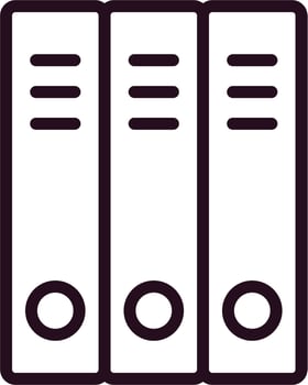 School Folders Vector Icon