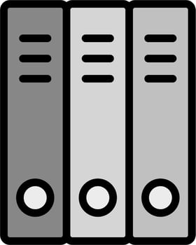 School Folders Vector Icon