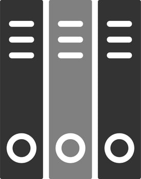 School Folders Vector Icon