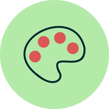 Palette Vector Icon