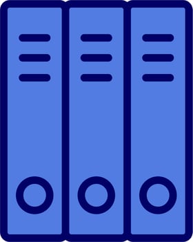School Folders Vector Icon