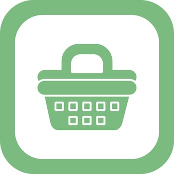 Picnic Basket Vector Icon