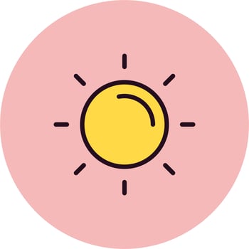 Sun Vector Icon