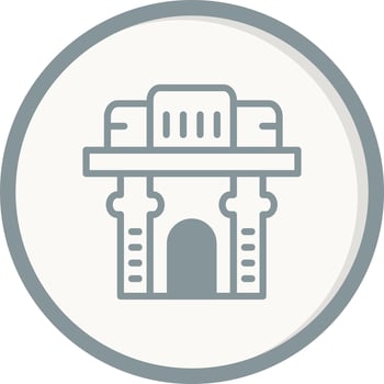 Gate Of India Vector Icon