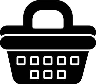 Picnic Basket Vector Icon