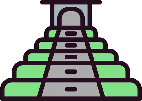 Chichen Itza Vector Icon